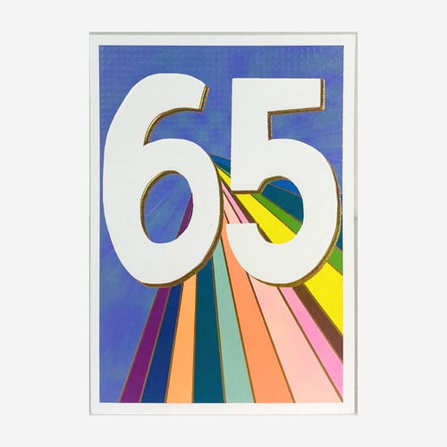 Age 65 Card by Paper Salad