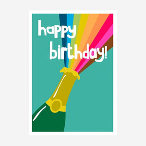 Happy Birthday Bottle Card by Paper Salad