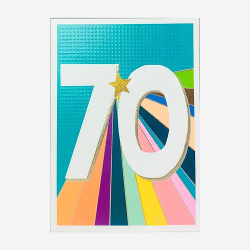 Age 70 Card by Paper Salad