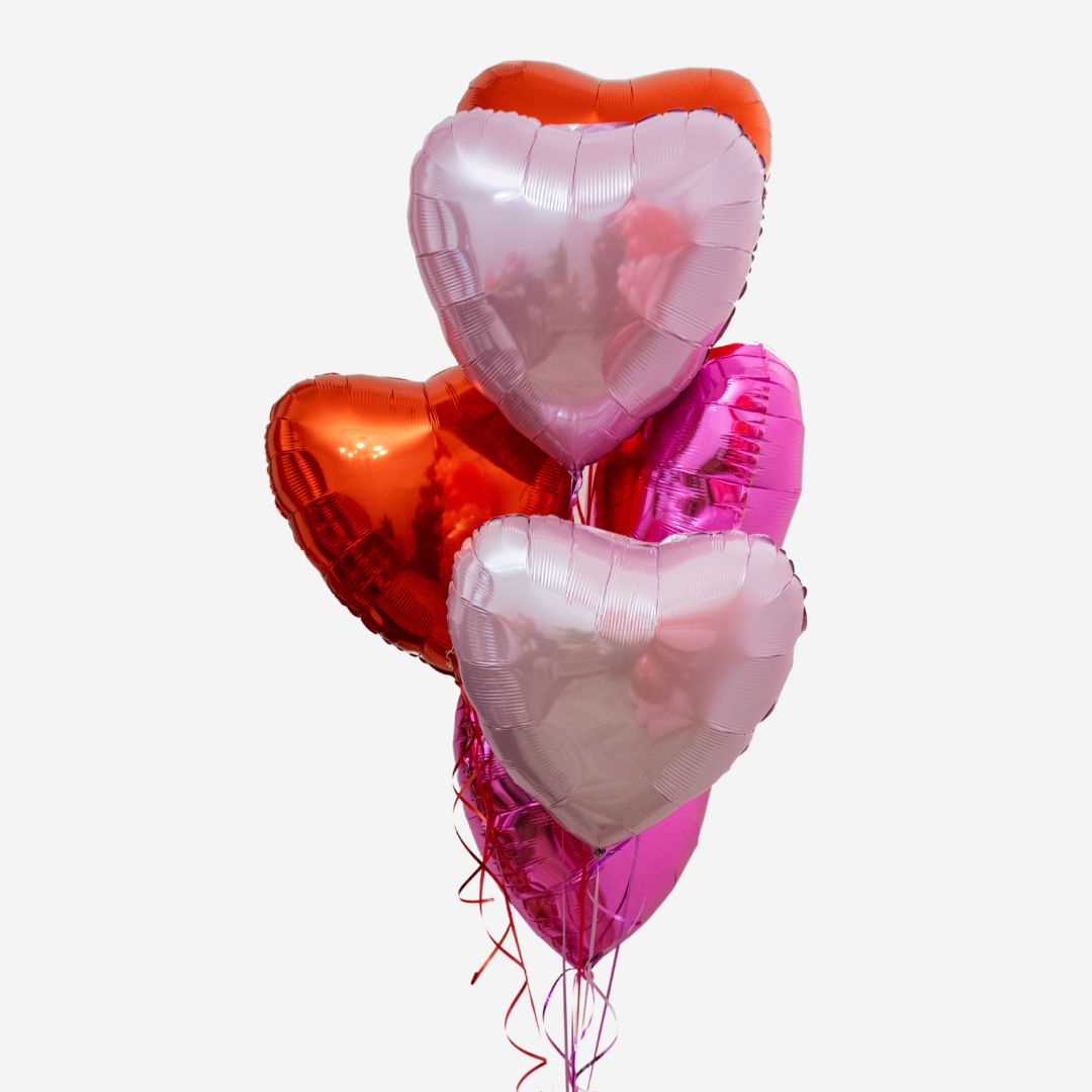 Bouquet of 22" Heart Balloons