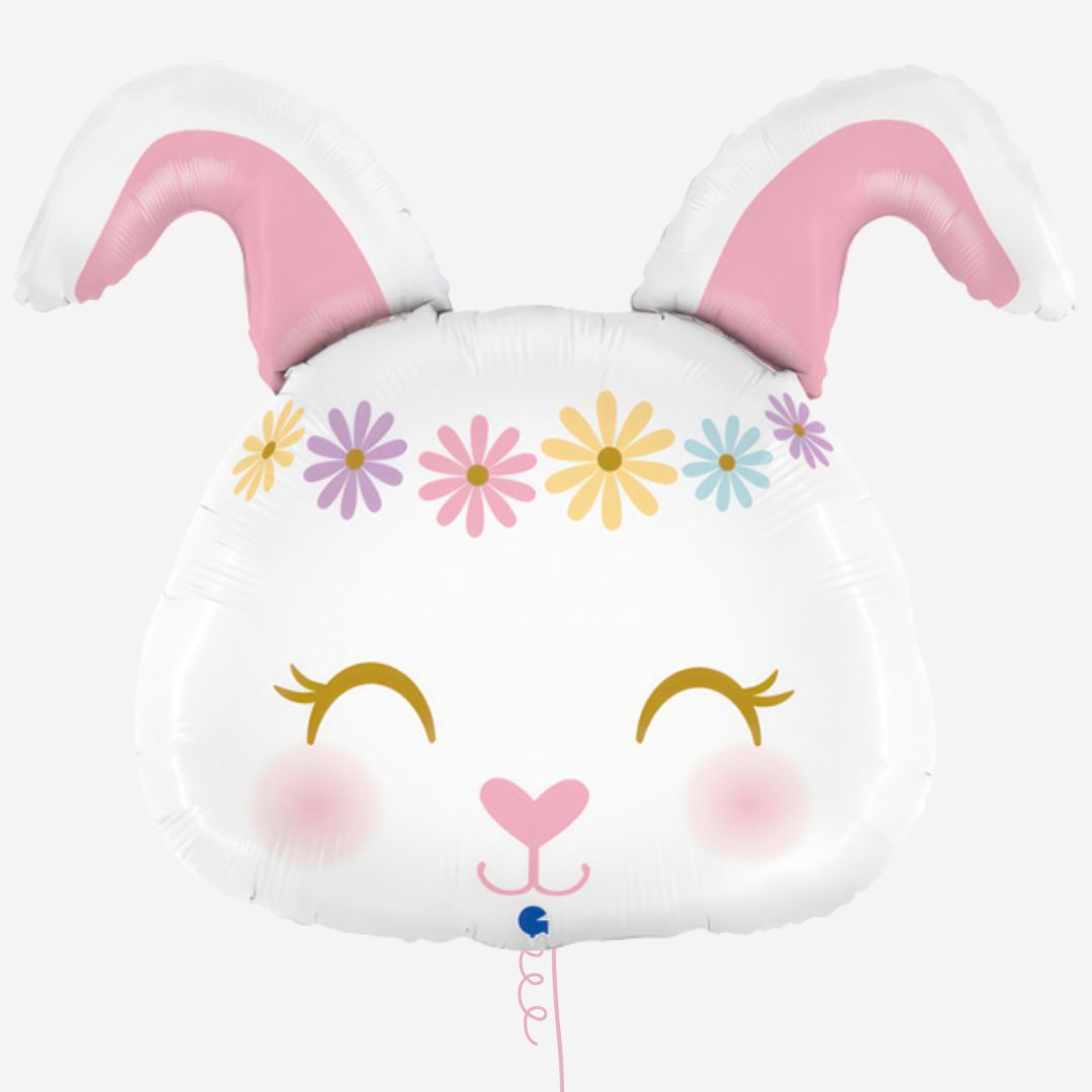 Hippie Bunny Inflated Foil Balloon
