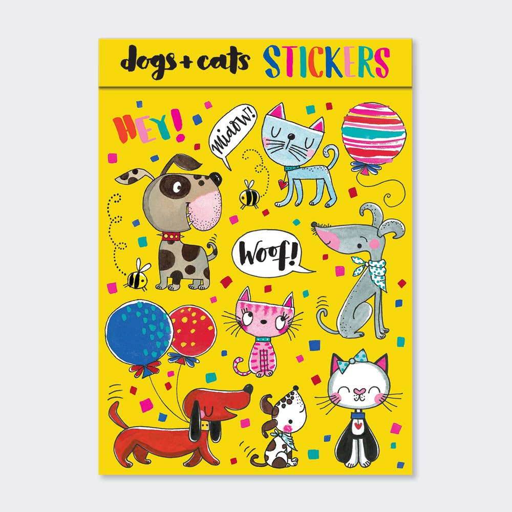 Cats & Dogs Sticker Book - 4 sheets