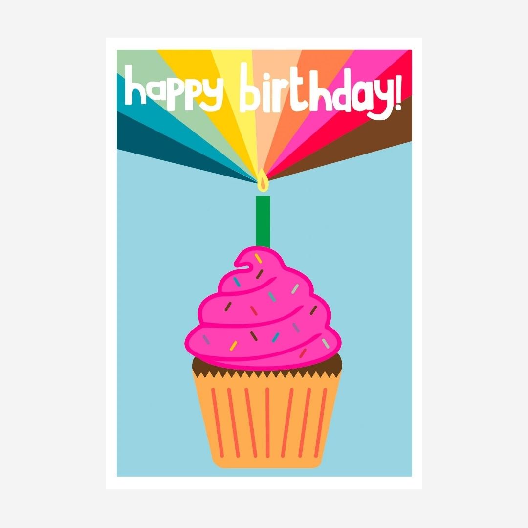 Happy Birthday Cupcake Card by Paper Salad