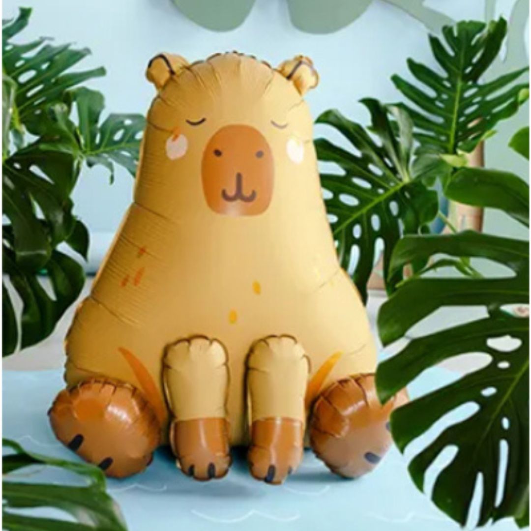 Capybara Standing Inflated Foil Balloon