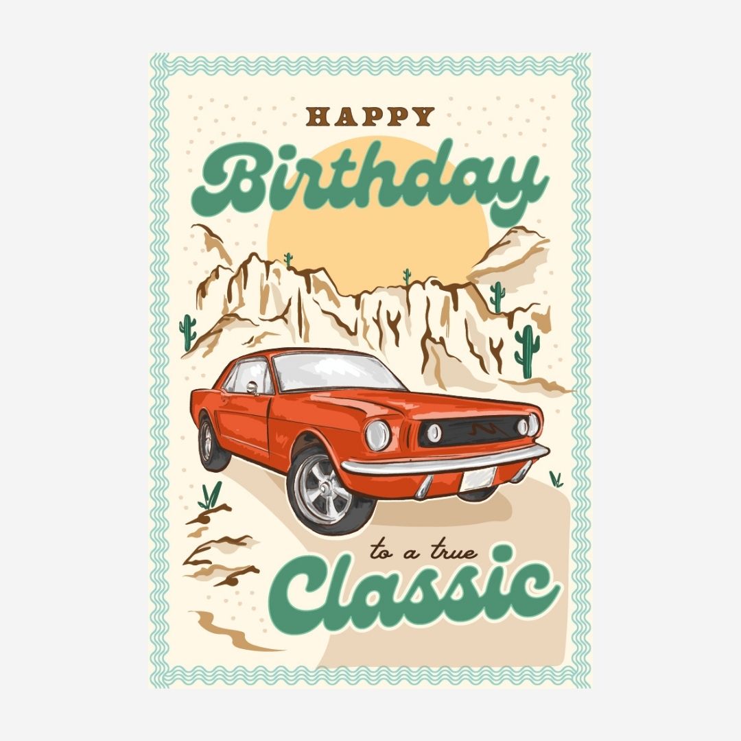 True Classic Birthday Card