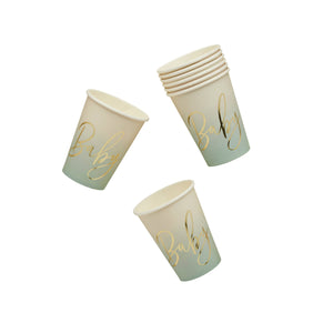 Sage Baby Paper Cups