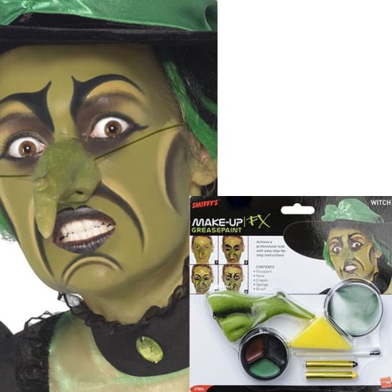 Witch Make up Kit with Nose