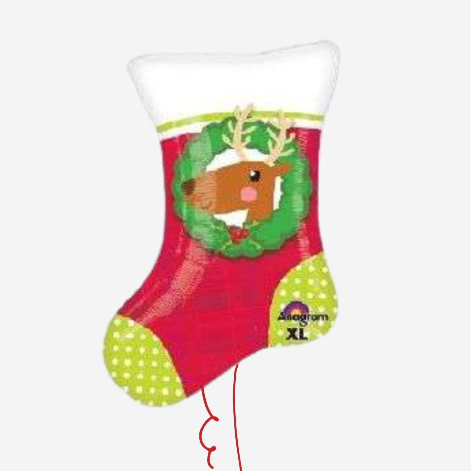 Christmas Stocking Inflated Foil Balloon