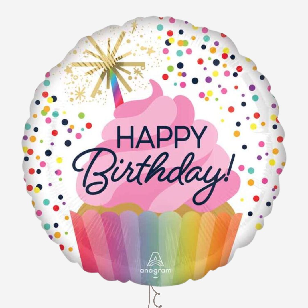 Confetti Sprinkle Birthday Inflated Foil Balloon