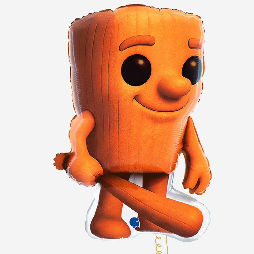 Brainrot Tung Tung Tung Sahur Inflated Foil Balloon