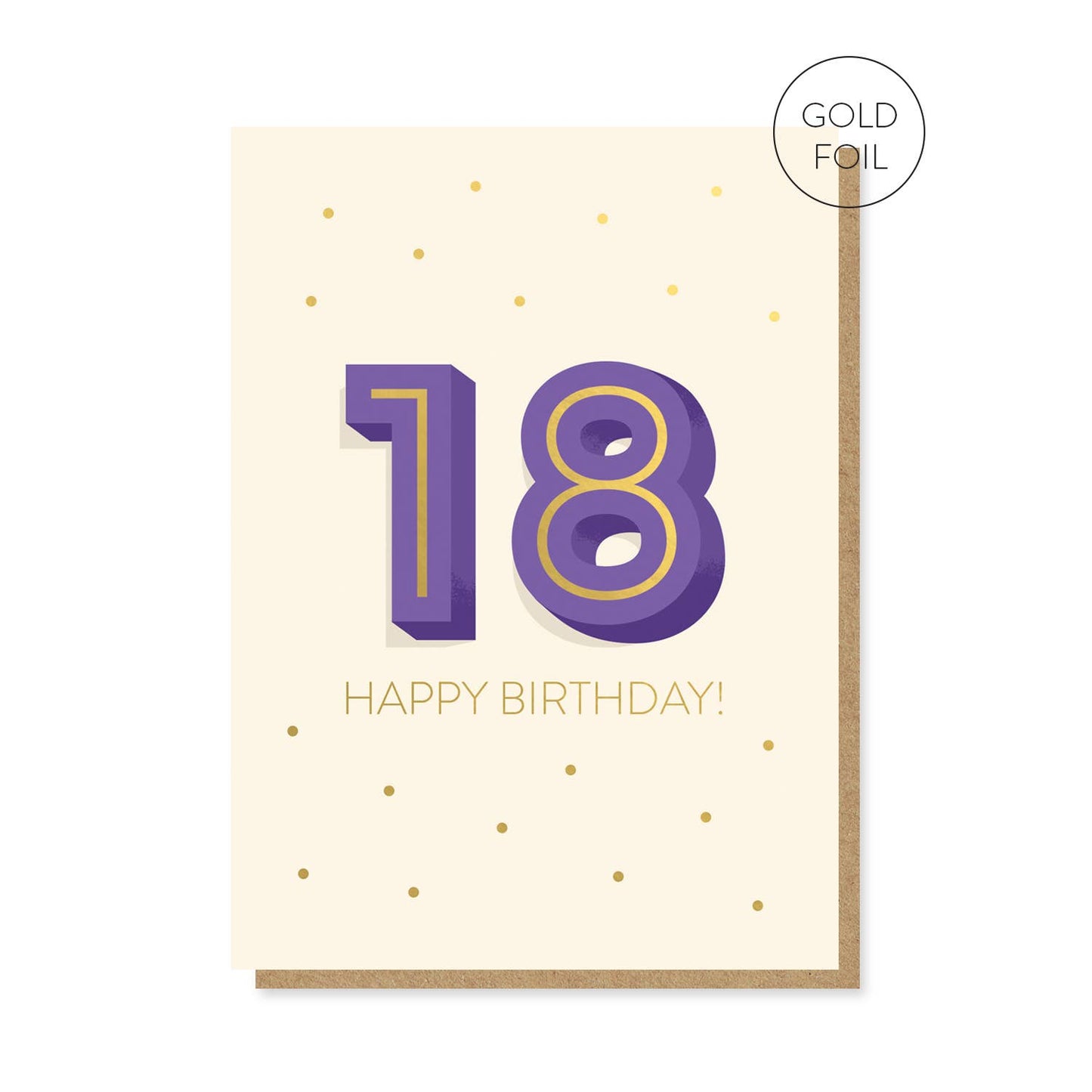 The Big 1-8 Birthday Card