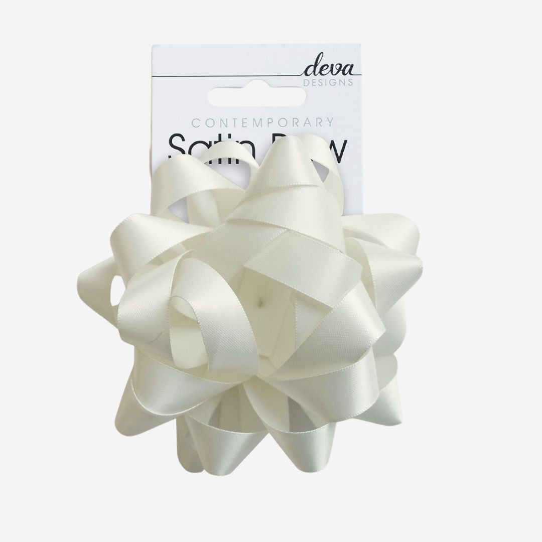 Ivory Satin Bow