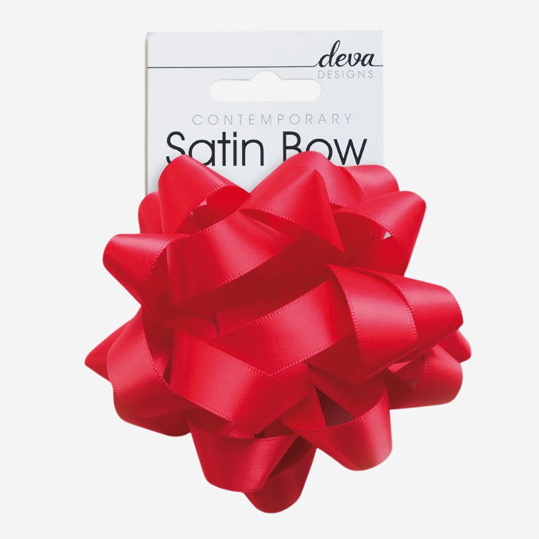 Red Scarlet Silk Bow