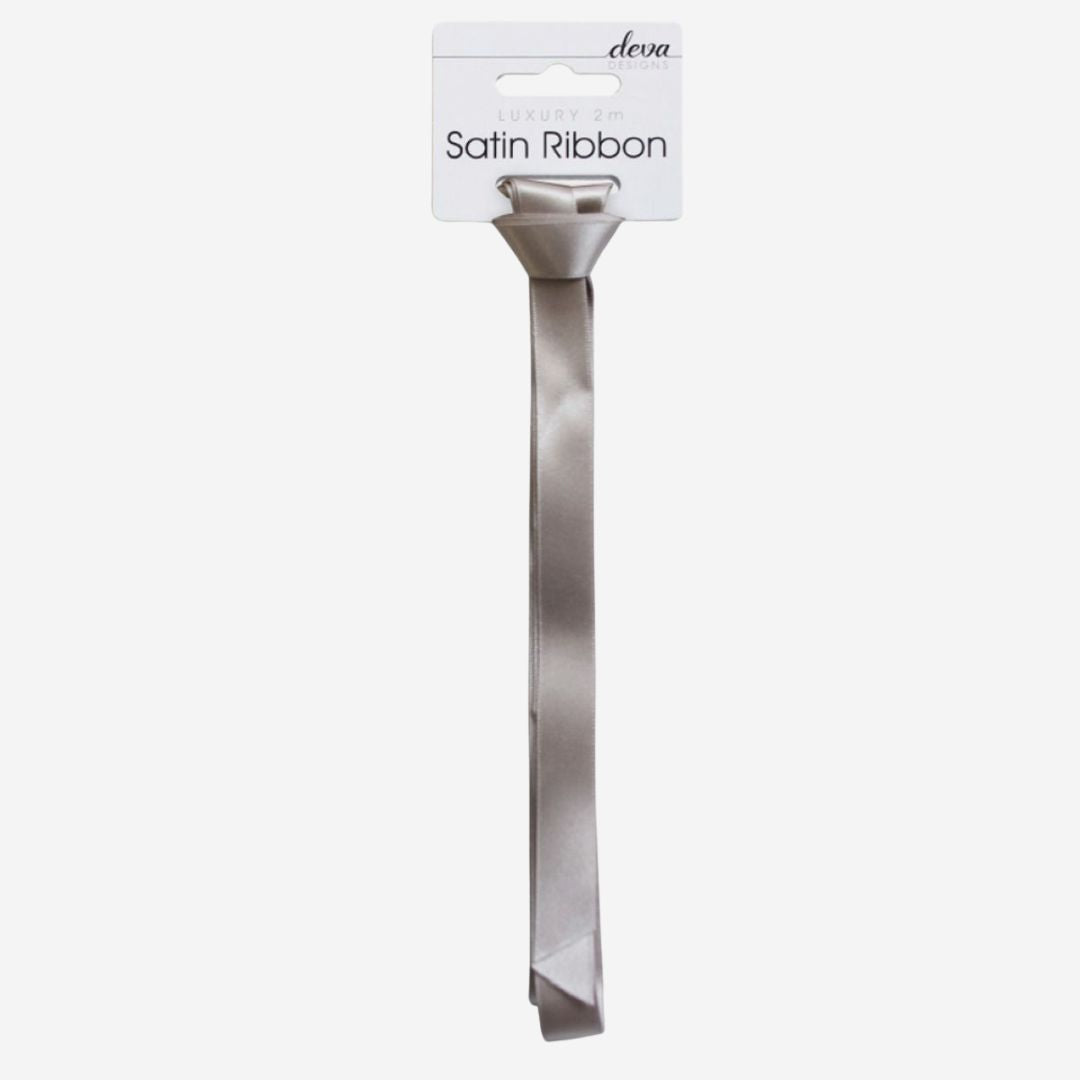 Silver Satin Ribbon
