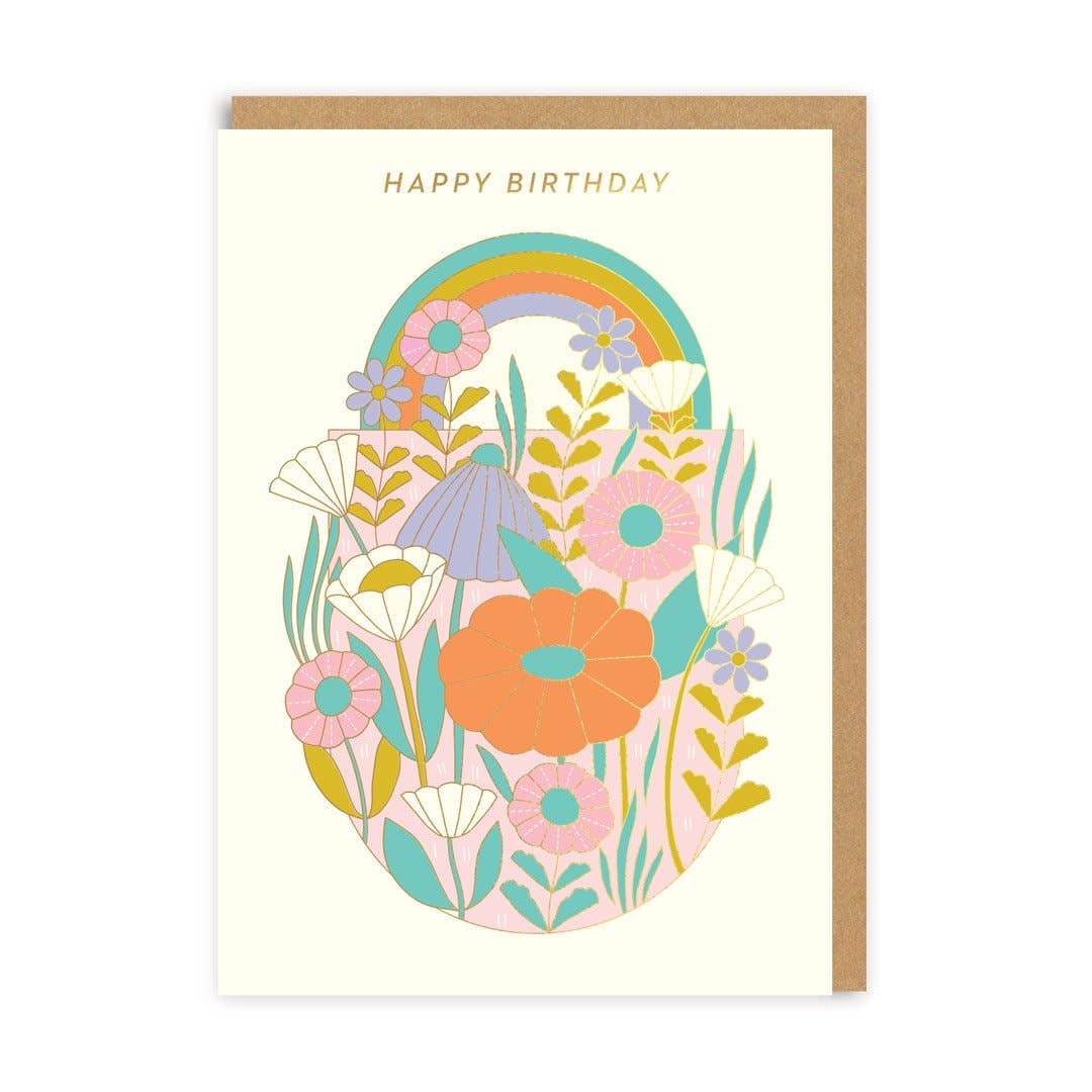 Happy Birthday Daisies Greeting Card - 100% Recycled