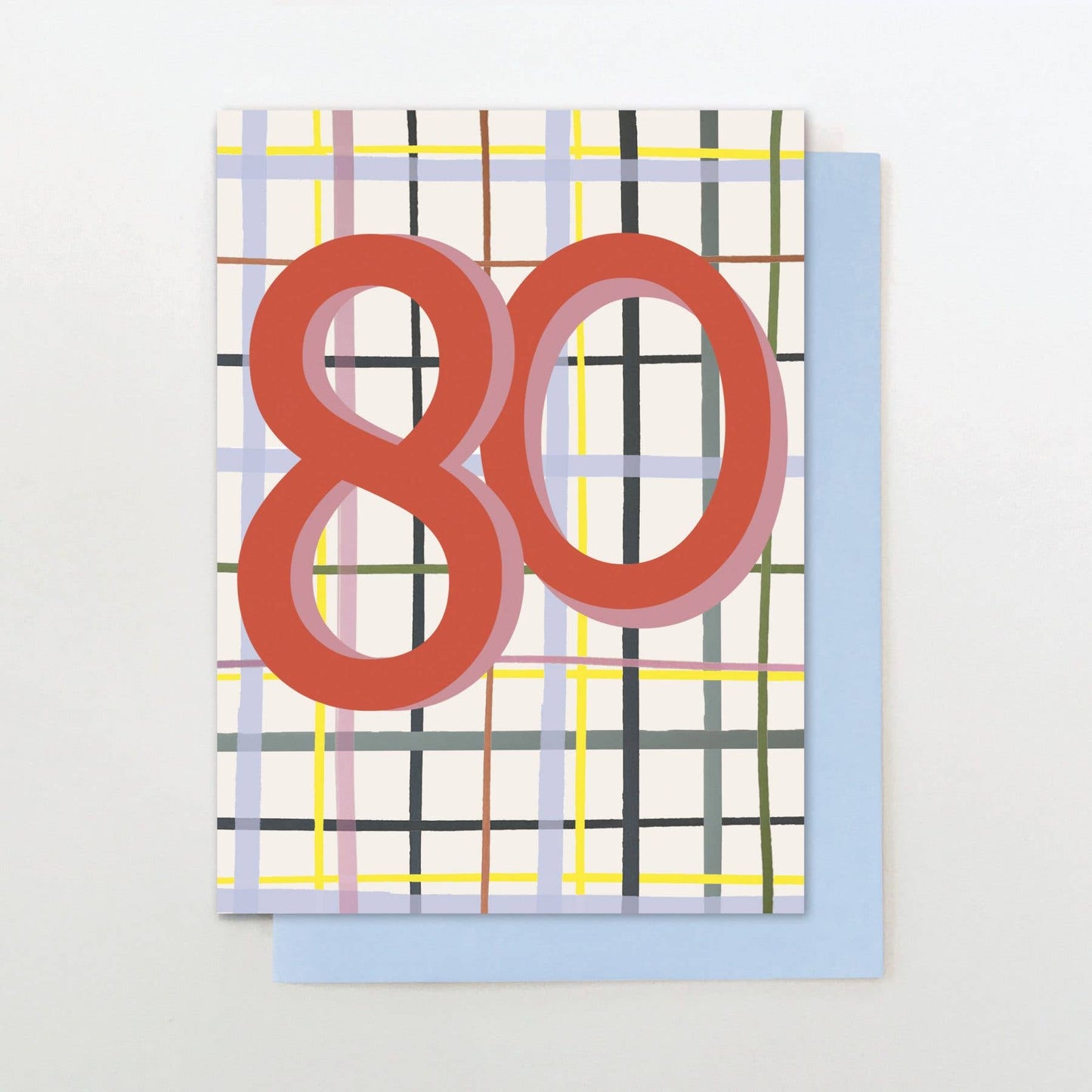 Neon 80 Birthday Card