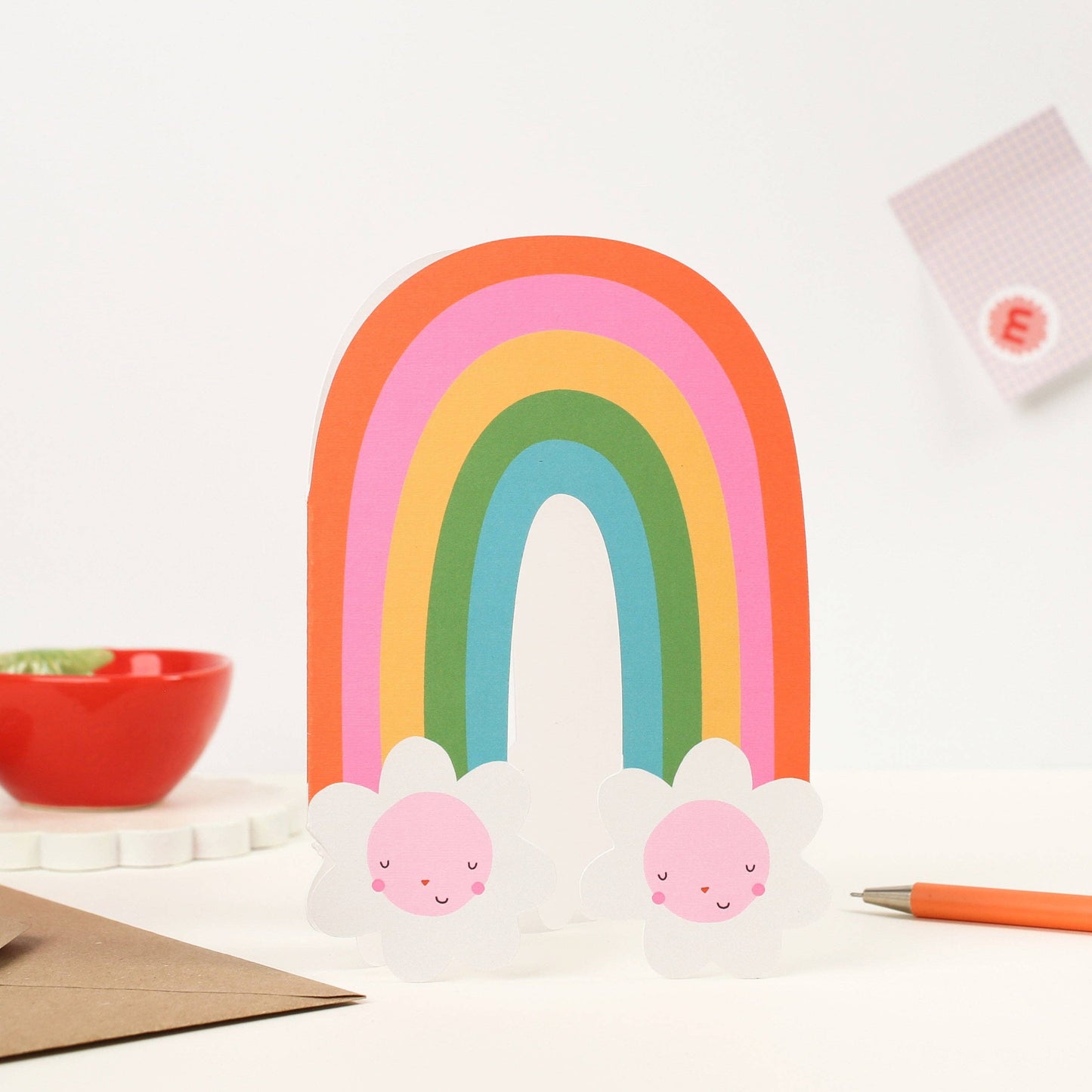 Rainbow Blossom Greeting Card