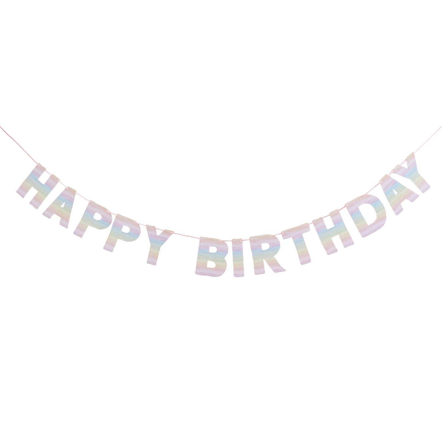 Eco Rainbow Happy Birthday Banner