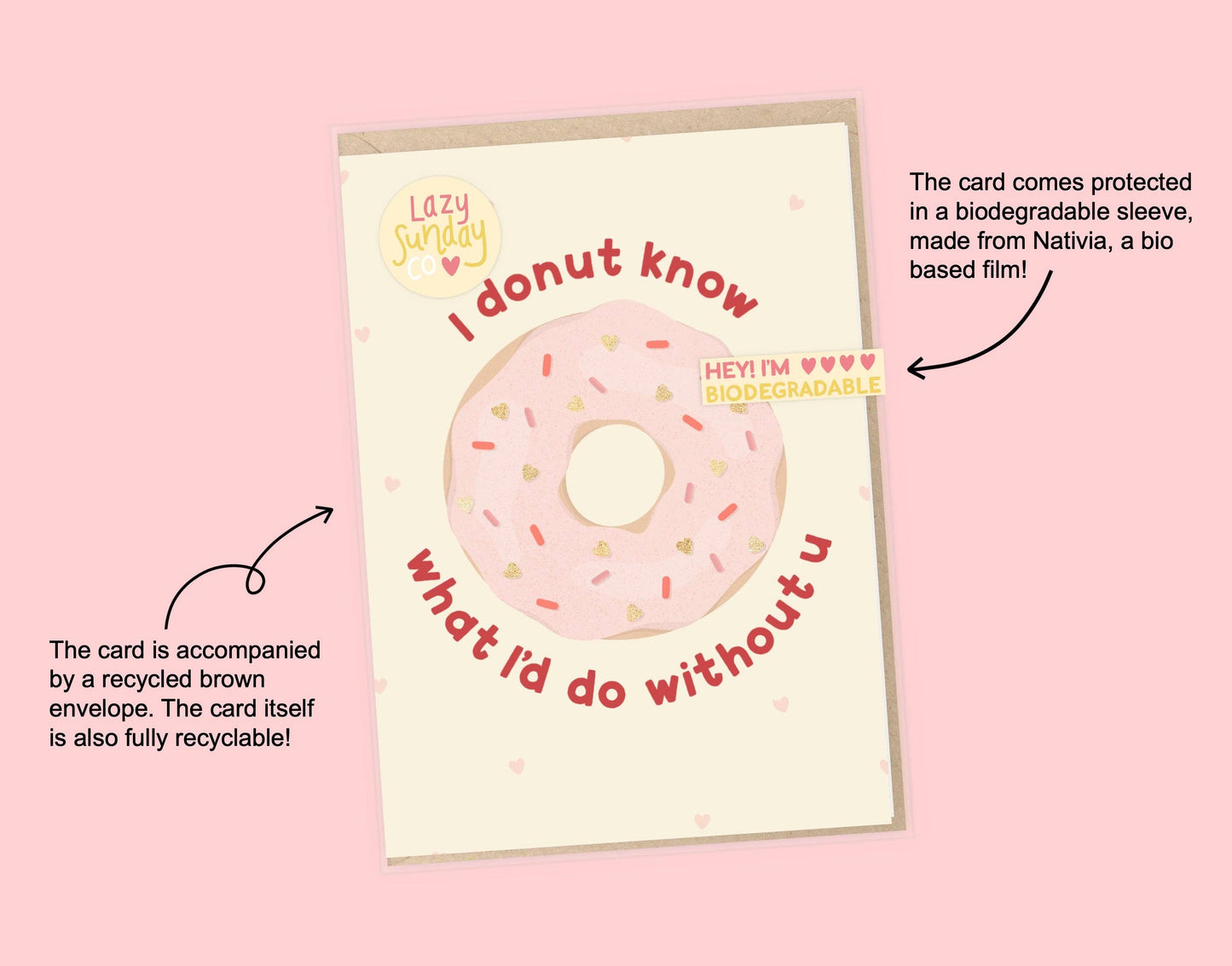 I Donut Know Valentines Card