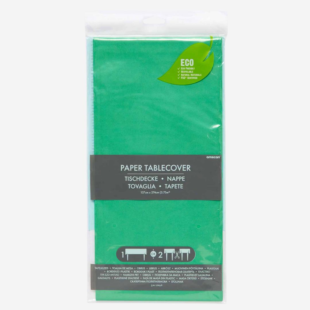 Green Paper Tablecover