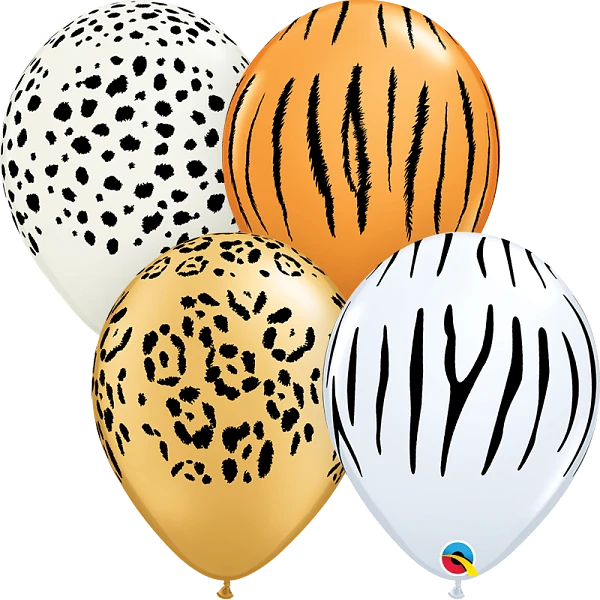 Animal Print Inflated Balloon Bouquet