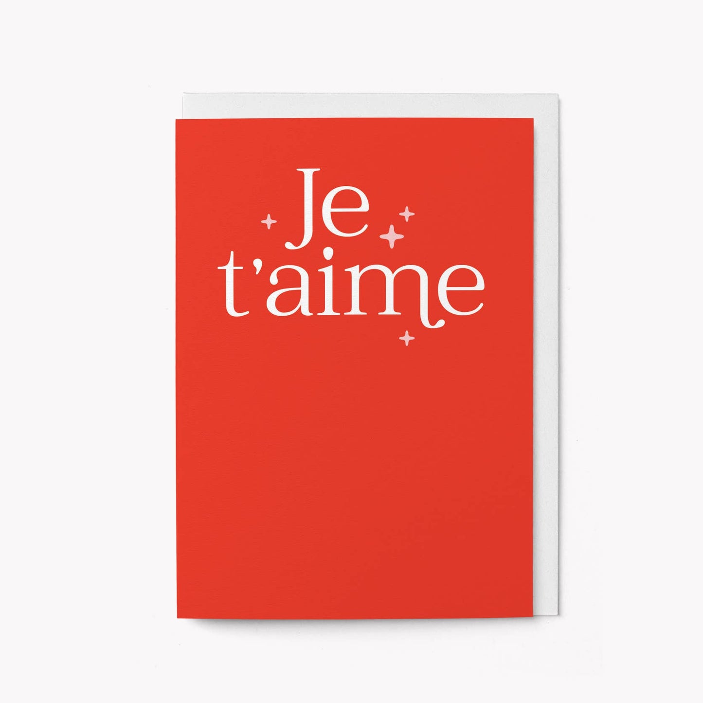 Je t'aime - Greeting Card