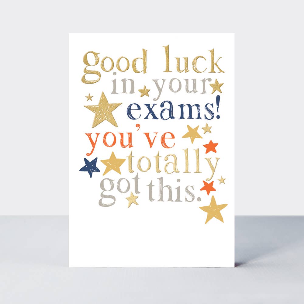 Ebb & Flow Good Luck Exams Card