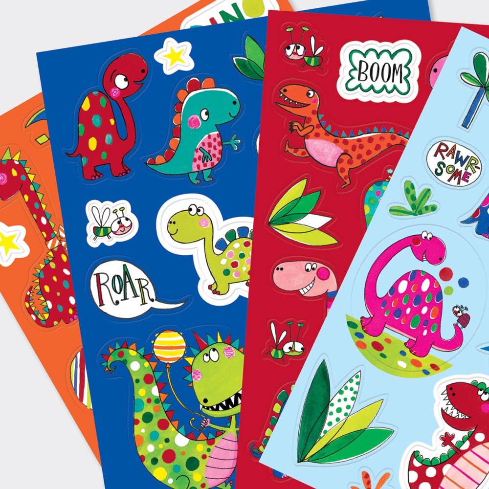 Dinosaur Sticker Book - 4 Sheets