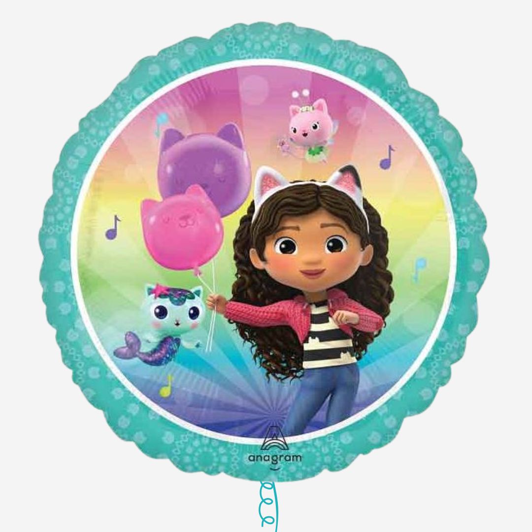 Gabby's Dollhouse Round Inflated Foil Balloon
