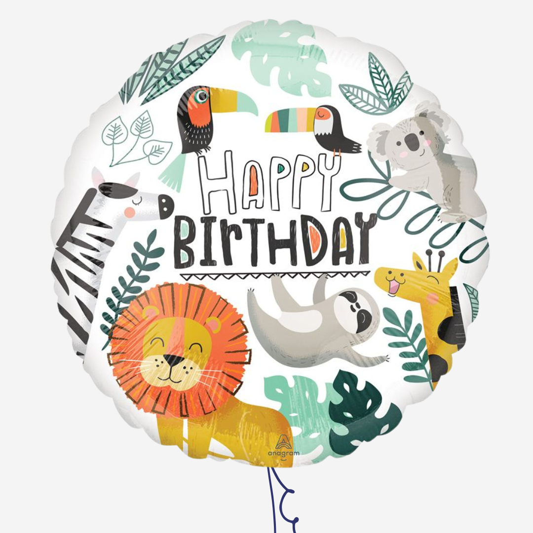 Get Wild Happy Birthday Foil Balloon