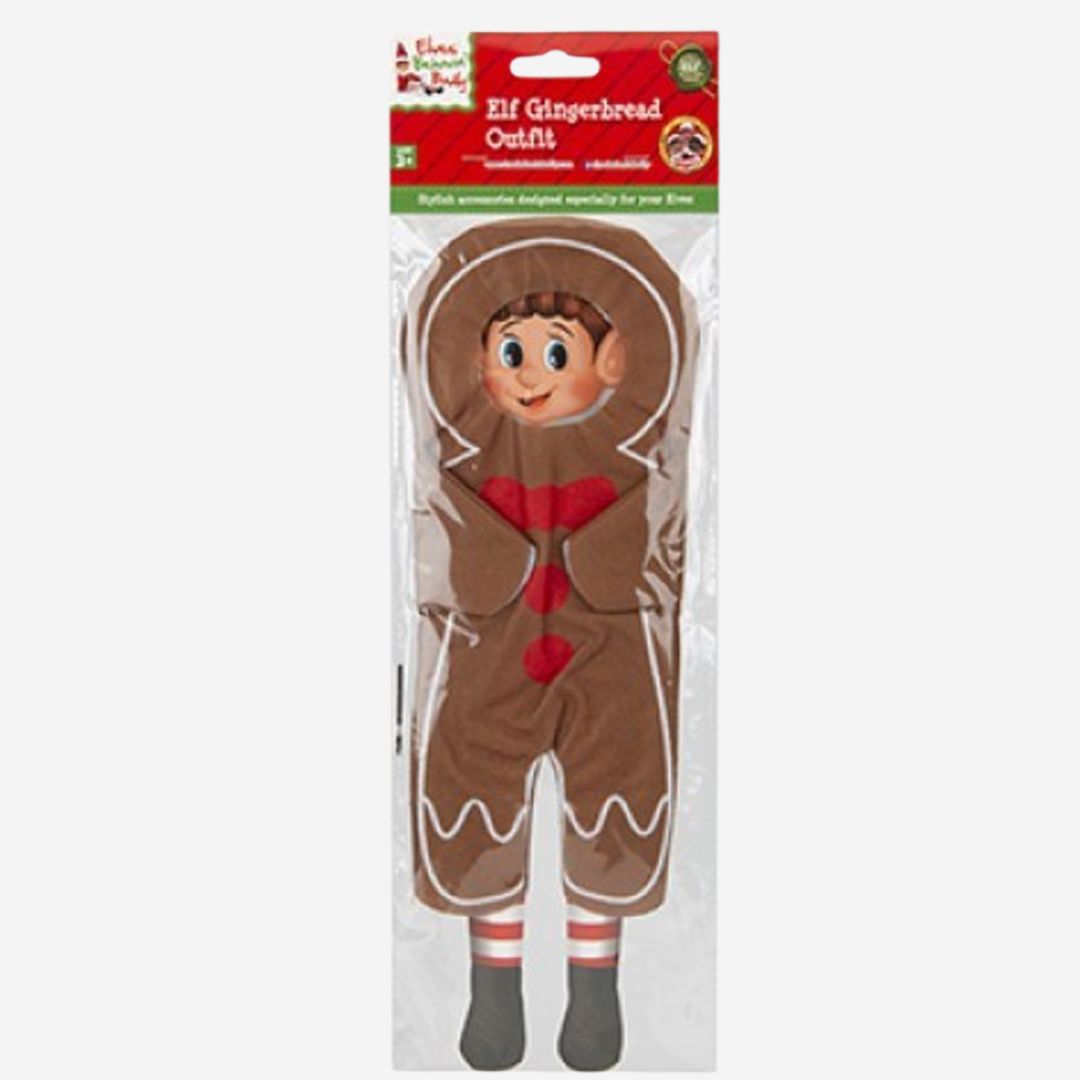 Naughty Elf Gingerbread Man Costume