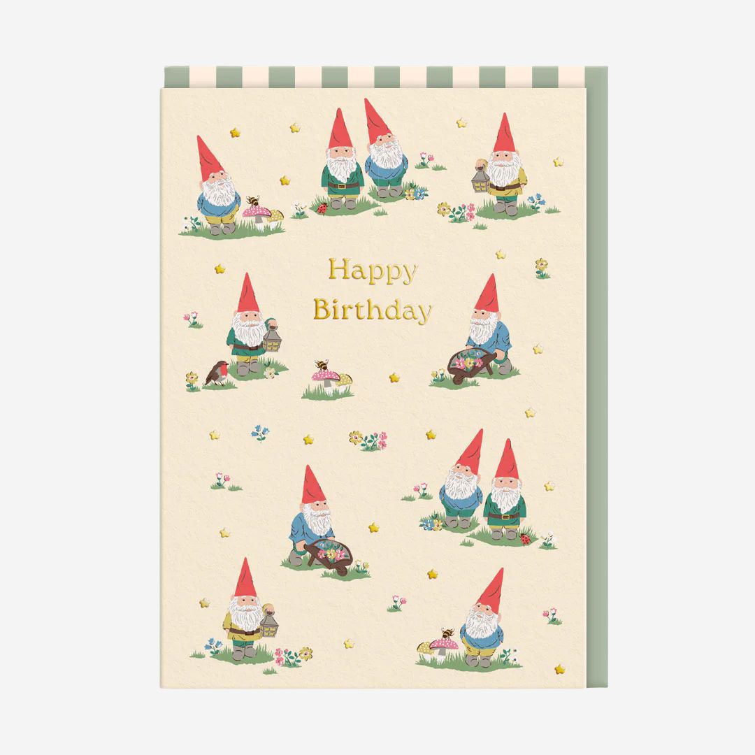 Cath Kidston Gnomes Birthday Card
