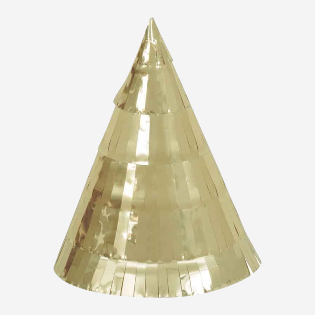 Mini Gold Fridge Foil Party Hats