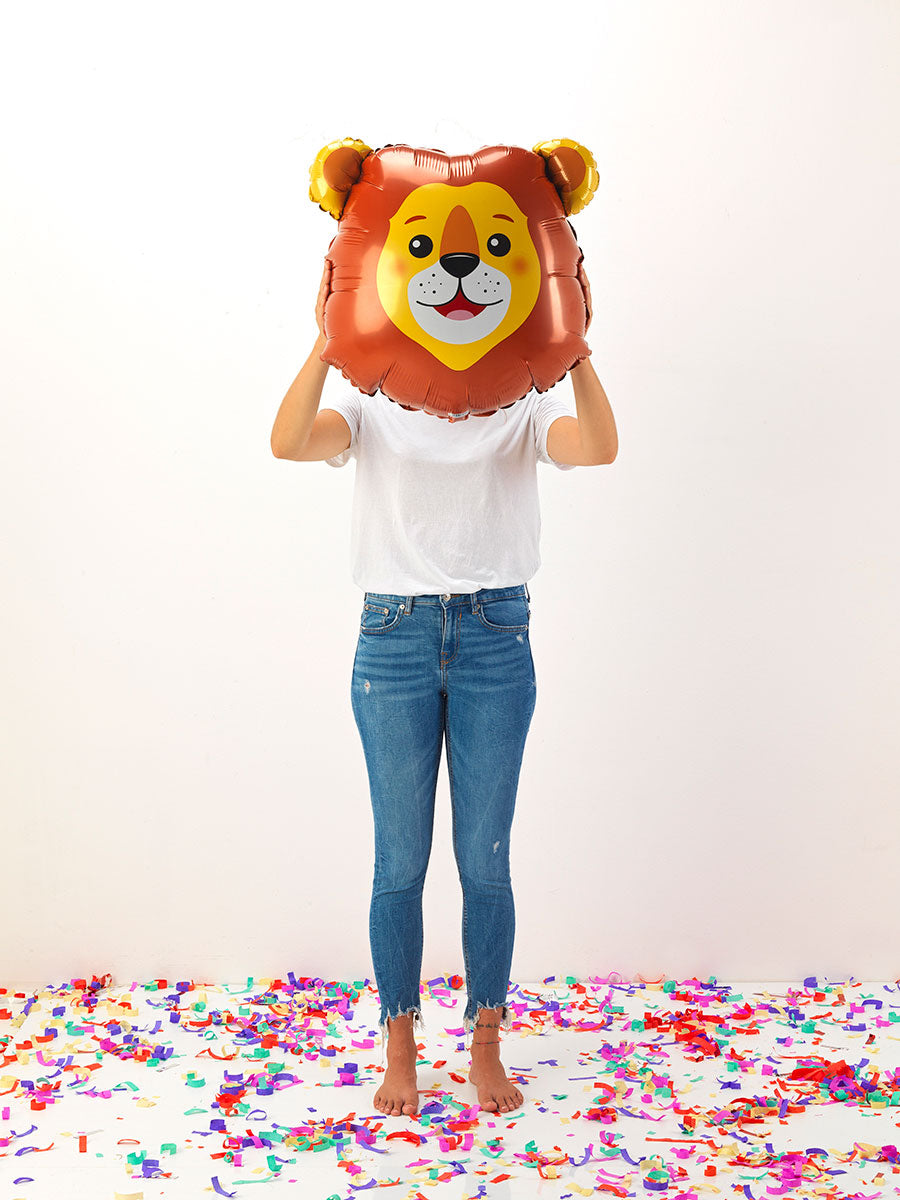 Lion Head Inflated Foil Balloon