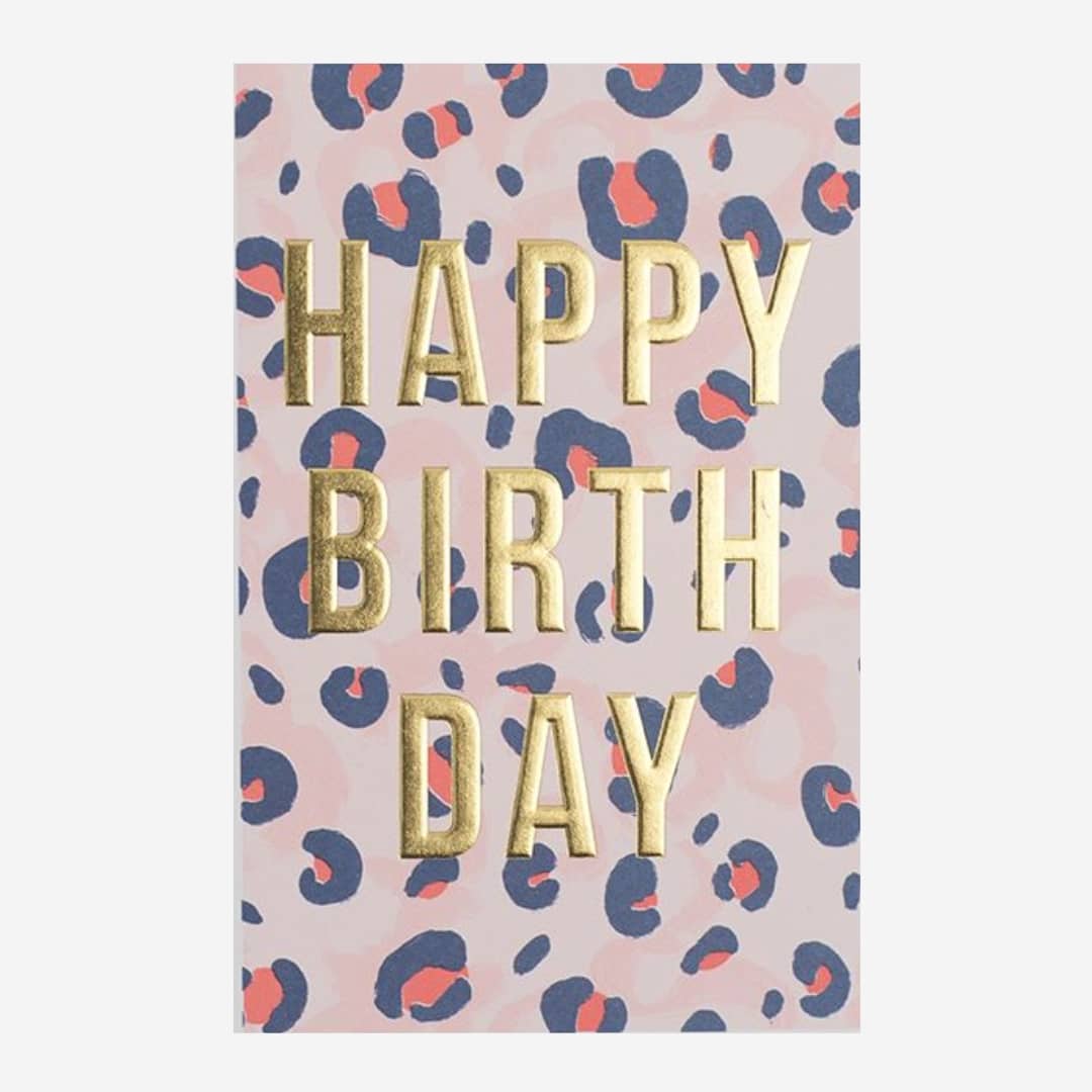 Happy Birthday Card - Animal Print