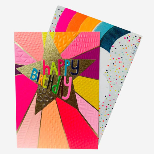 Birthday Star Pink Card by Paper Salad