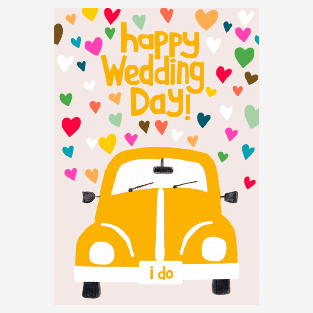 Happy Wedding Day Card by Paper Salad