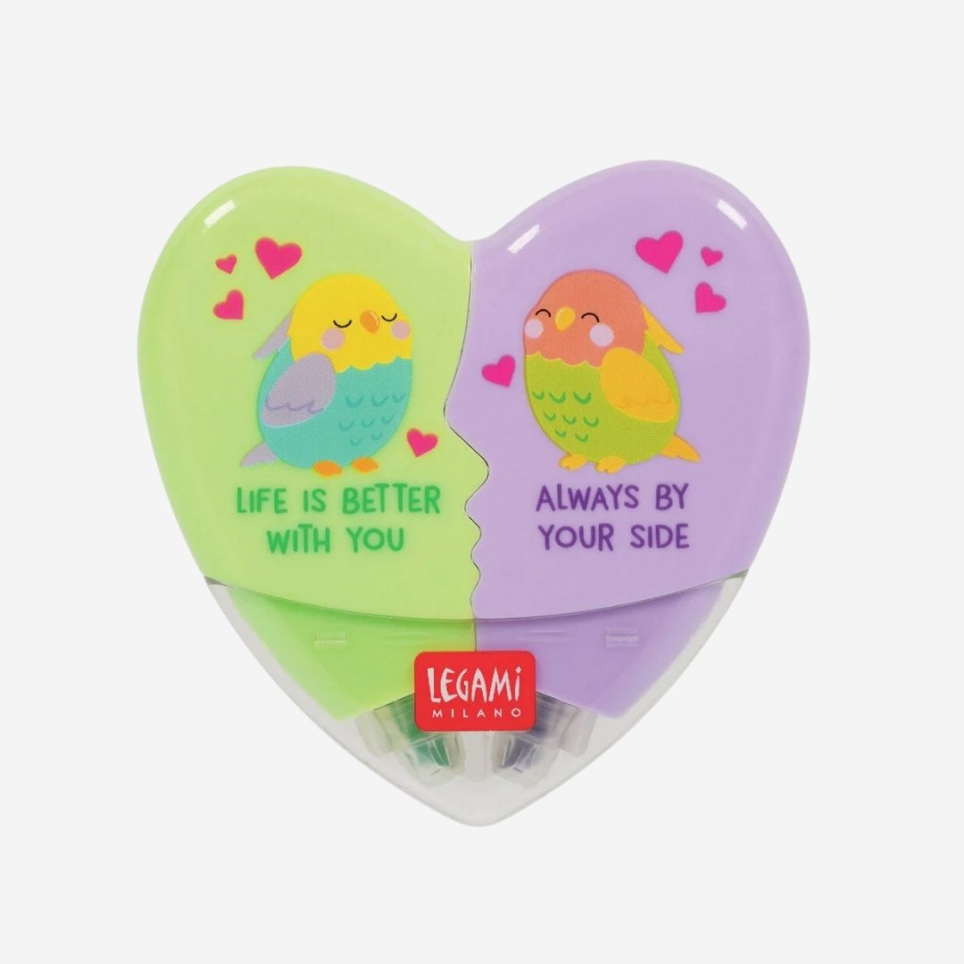 2-in-1 Highlighter - Heartlighter - Legami