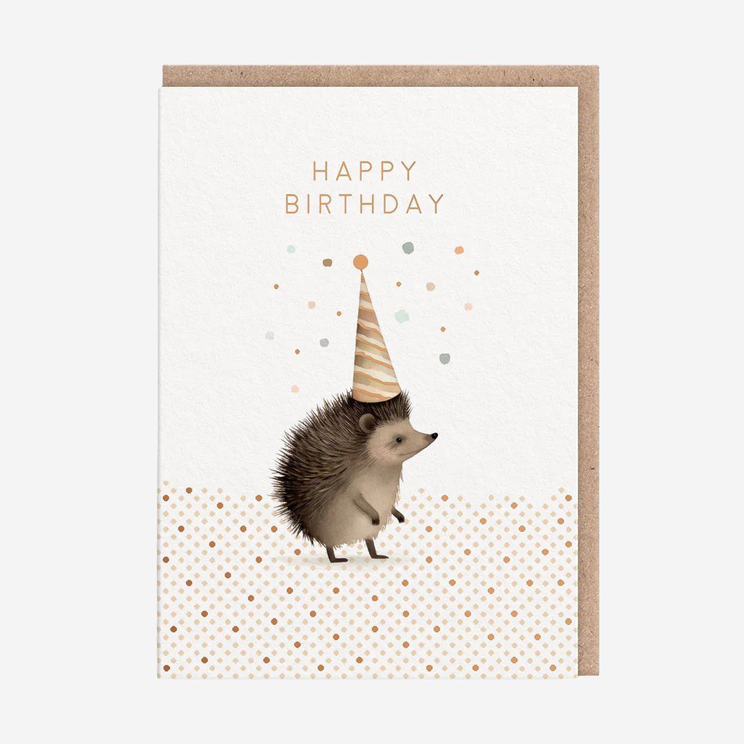 Hedgehog Birthday Card