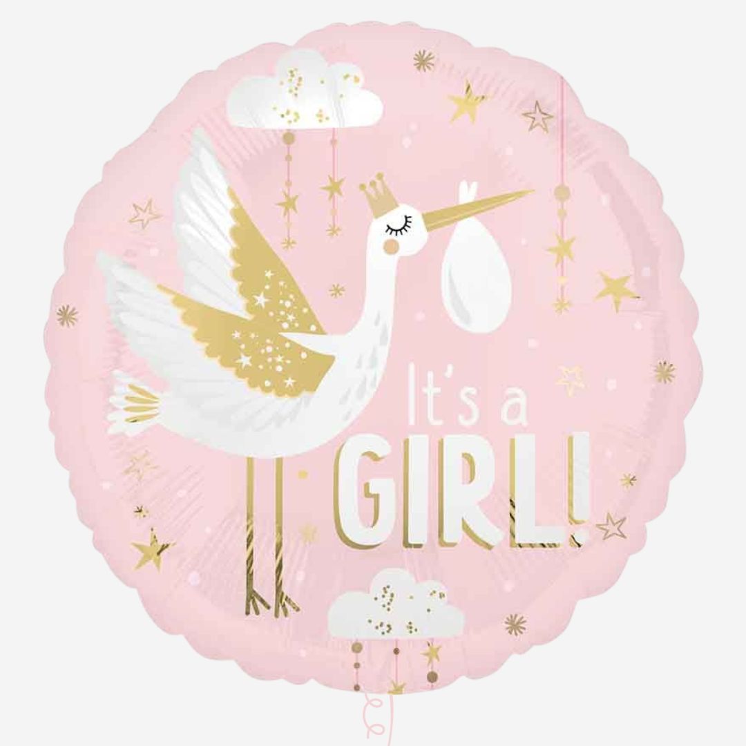 It's a Girl Inflated Foil Balloon