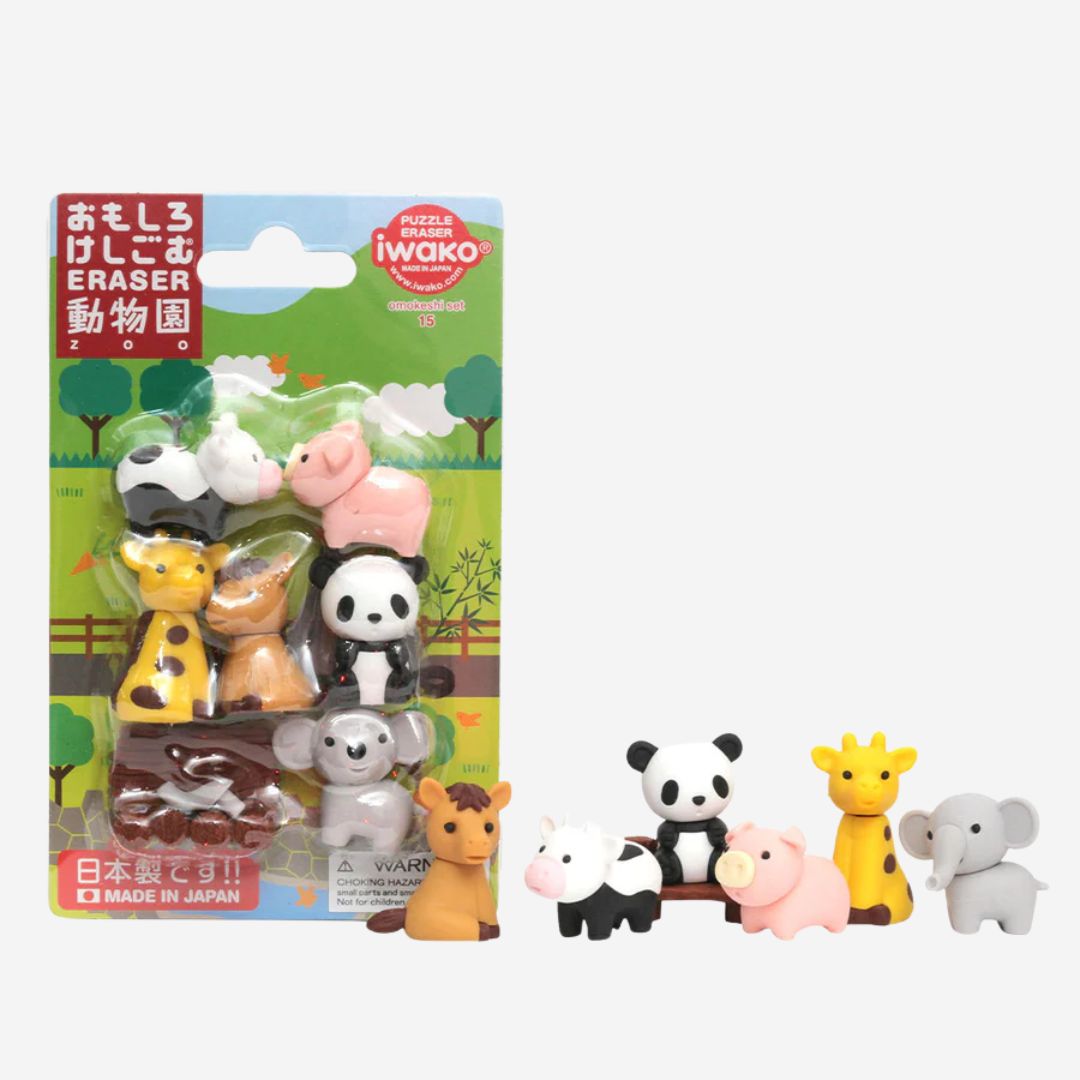 Iwako Zoo Puzzle Erasers