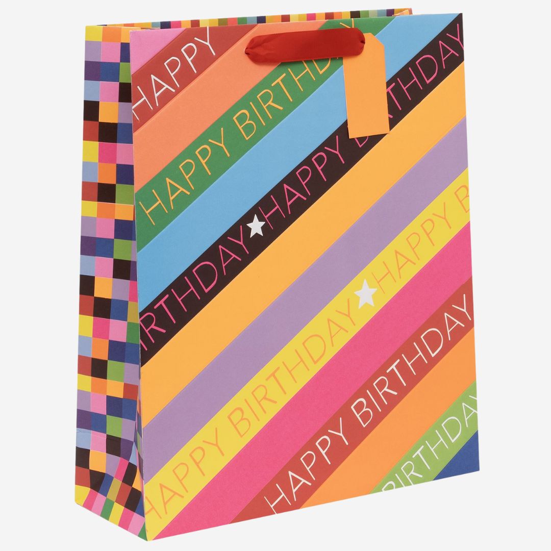 Happy Birthday Large Shopper Bag – Colour Hub by Paper Salad