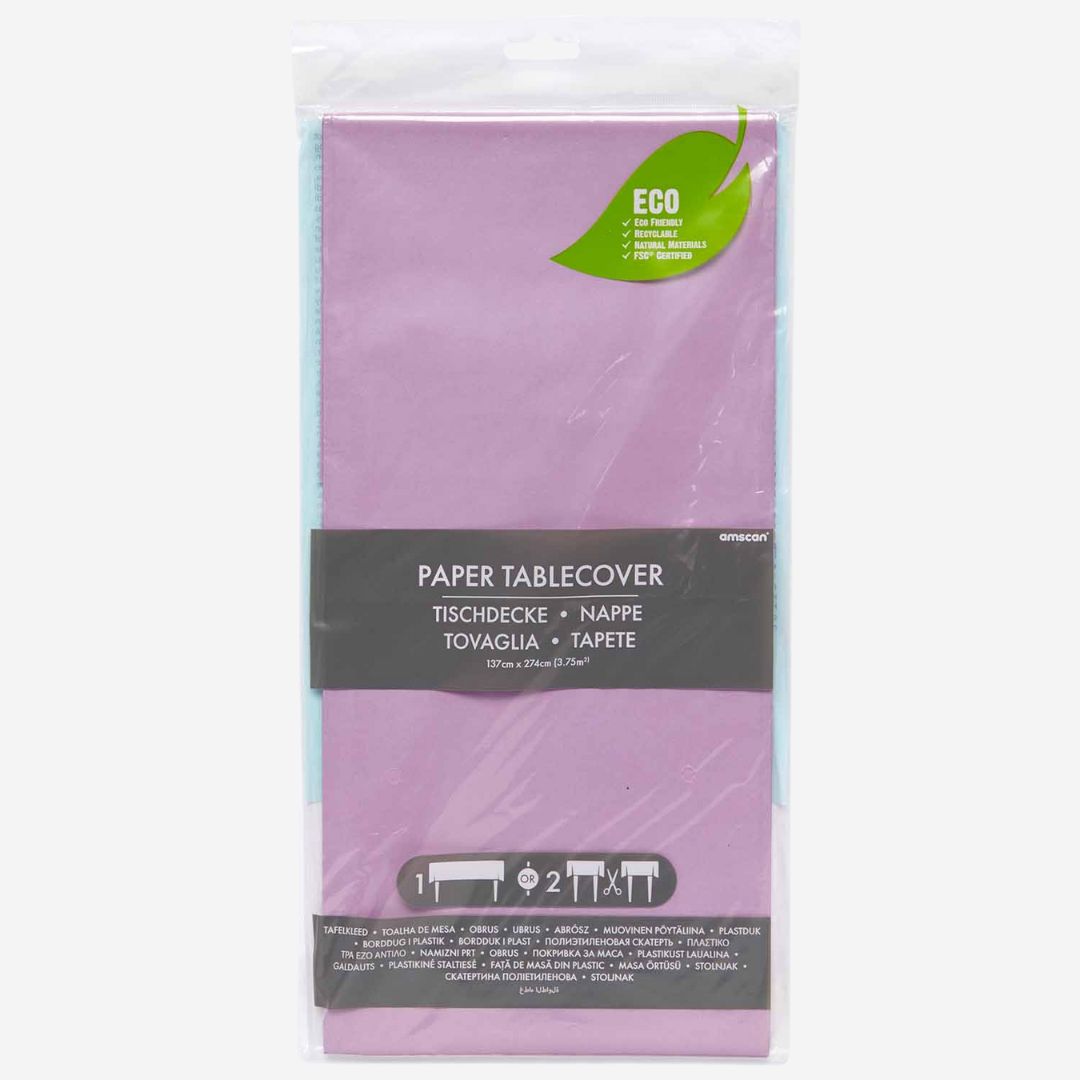Lavender Paper Tablecover