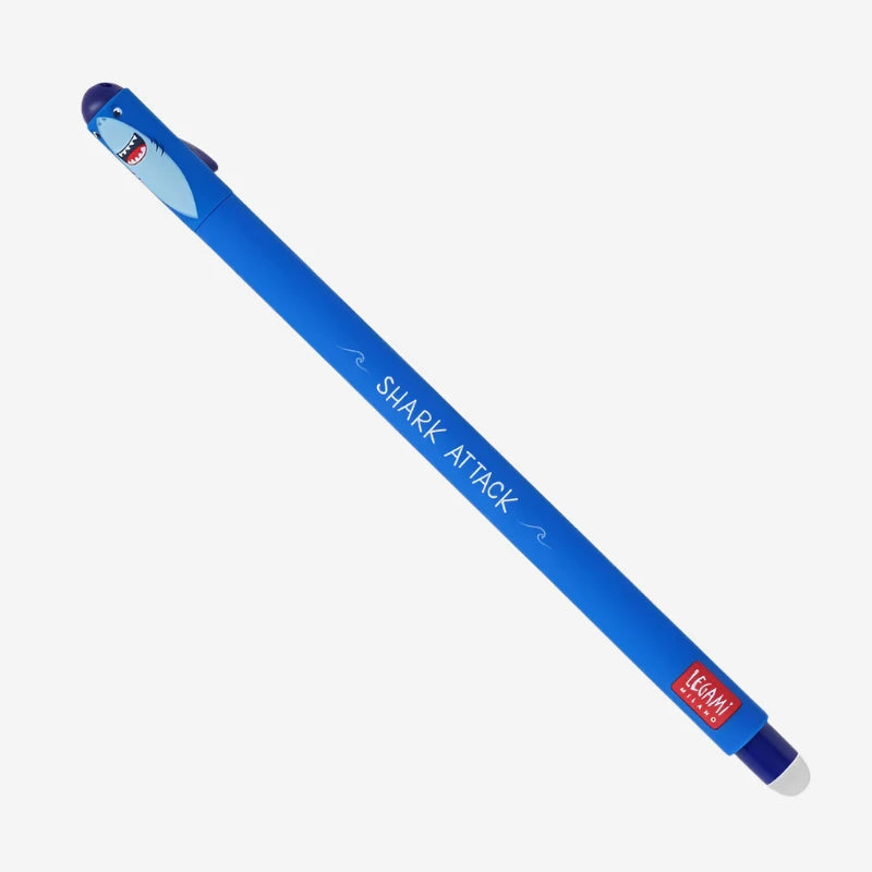 Legami Erasable Gel Pen - Shark - Blue