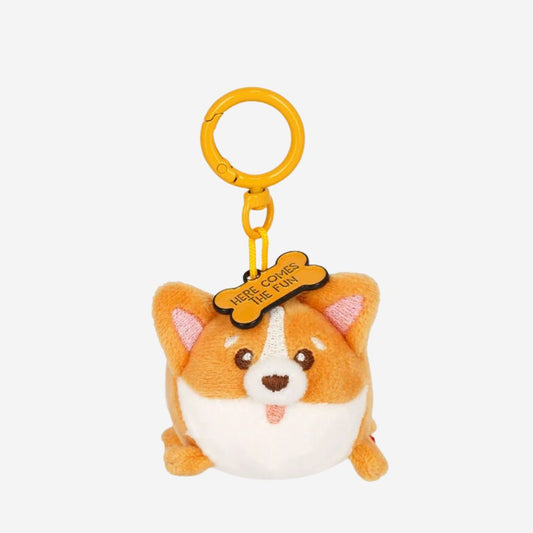 Super Soft Plush Key Ring - Corgi