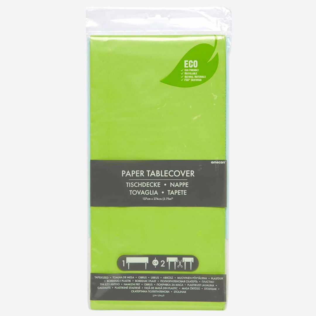 Lime Green Paper Tablecover