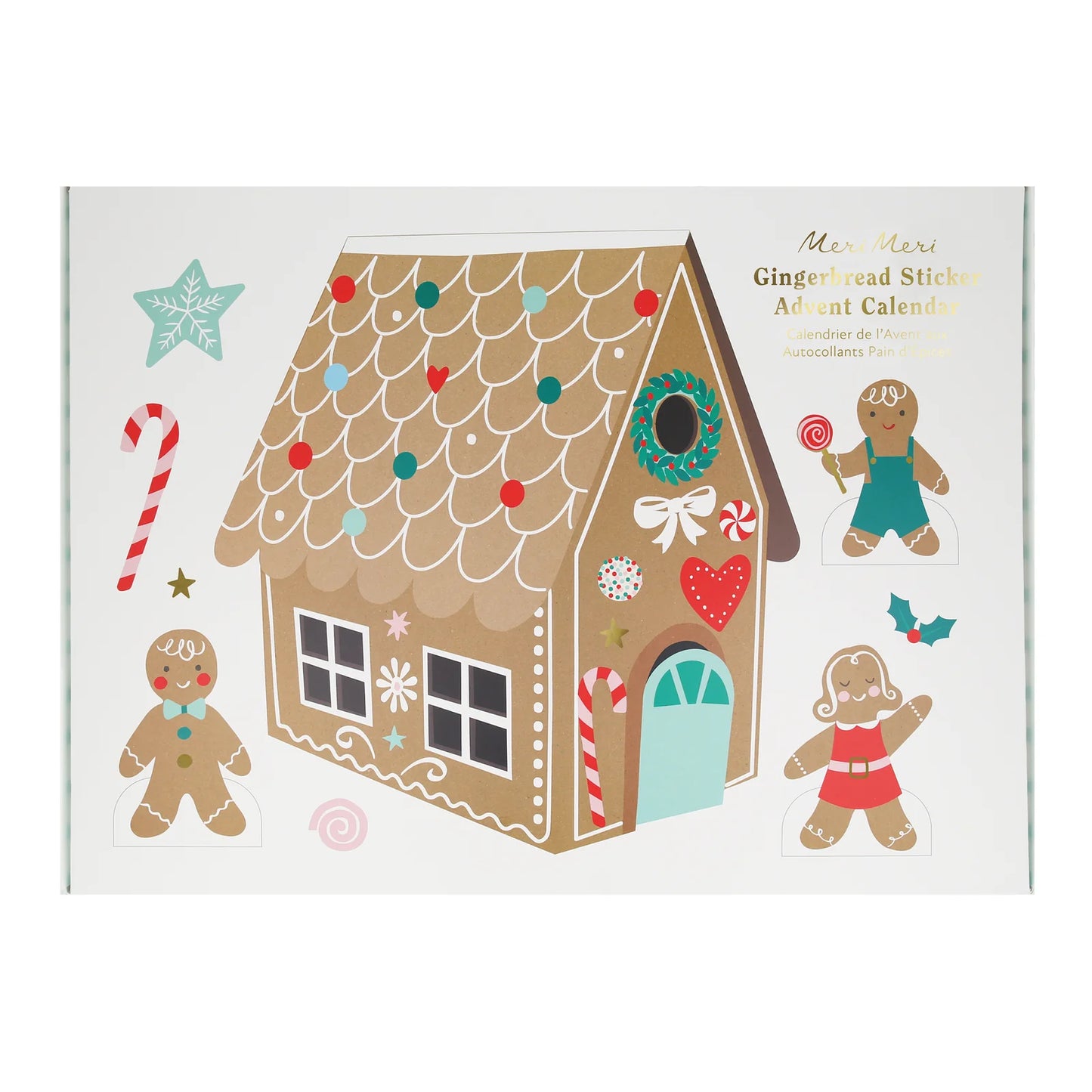Gingerbread Sticker Advent Calendar by Meri Meri