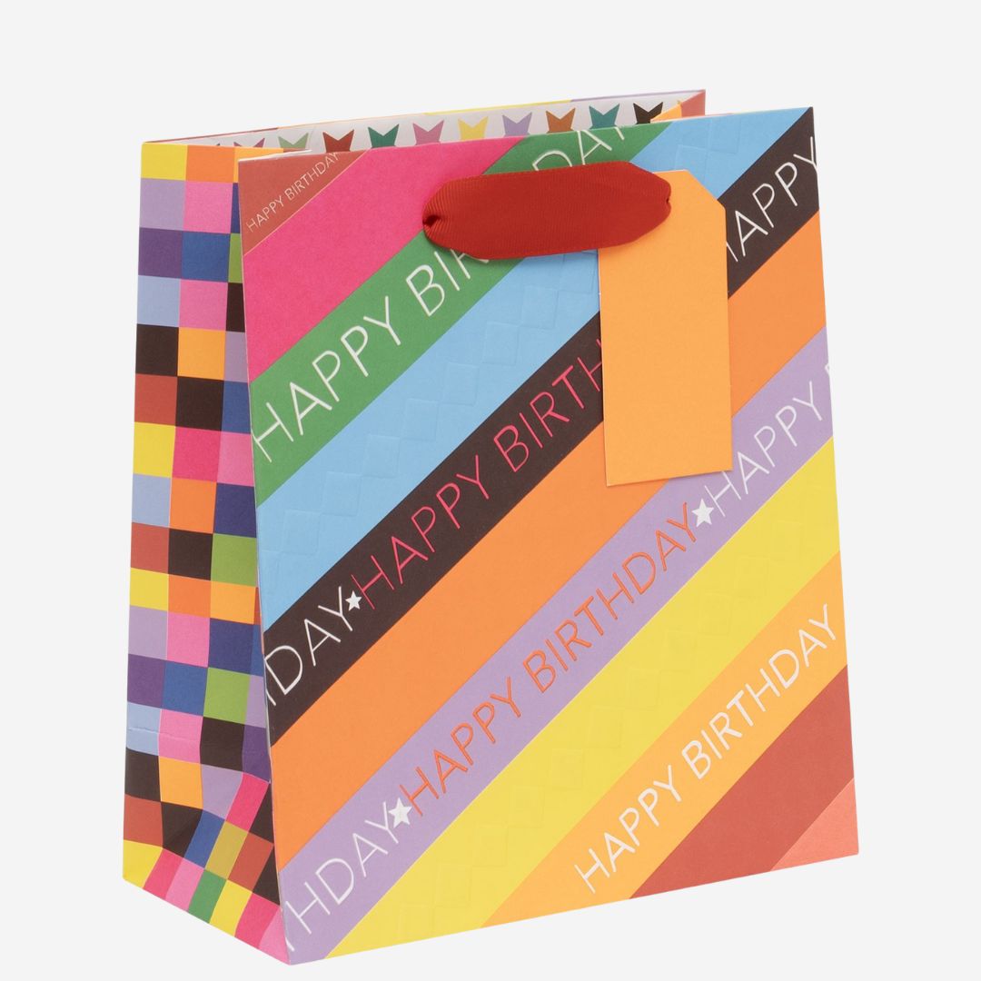 Medium Happy Birthday Gift Bag – Colour Hub by Paper Salad