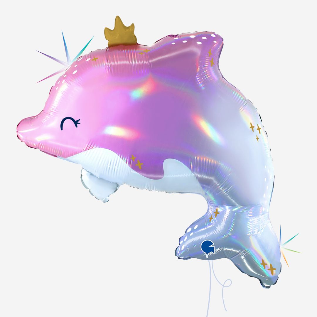 Glowy Dolphin Inflated Foil Balloon