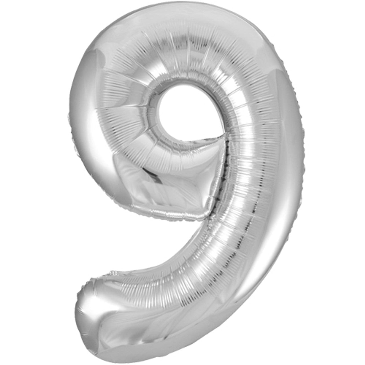 Silver Inflated Foil Number Balloons